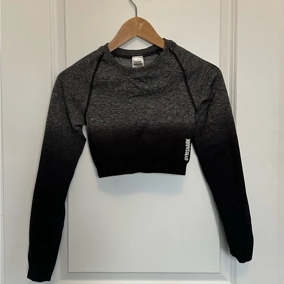 Gymshark Adapt Ombré Seamless Long Sleeve Crop Top - Picture 3 of 7